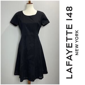 Lafayette 148 NY Laser Cut Dress Women's Size 8